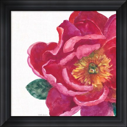 Framed Floral Drama IX Print
