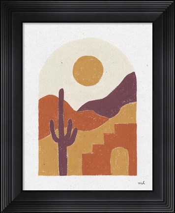 Framed Desert Window II Print