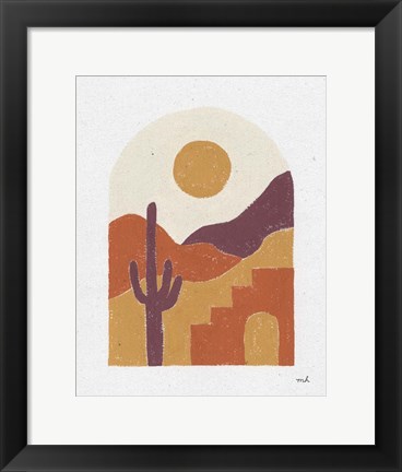 Framed Desert Window II Print