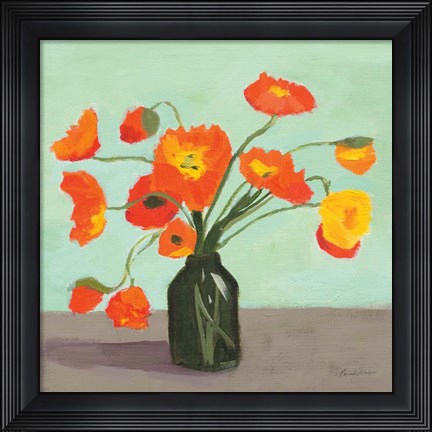Framed Orange Poppies Print