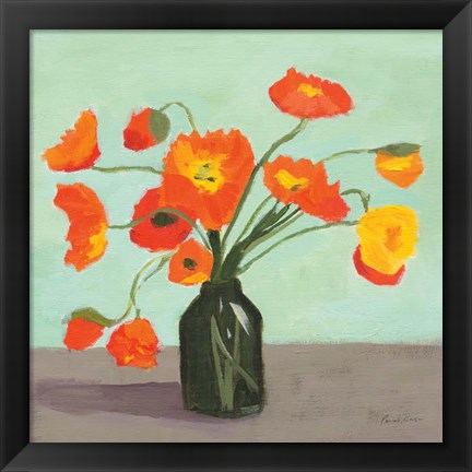 Framed Orange Poppies Print