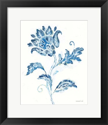 Framed Exotic Elegance Floral II Print