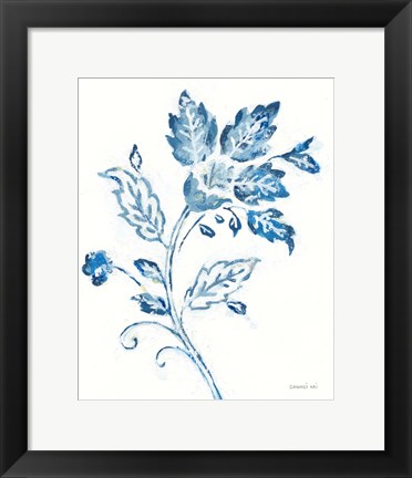 Framed Exotic Elegance Floral I Print