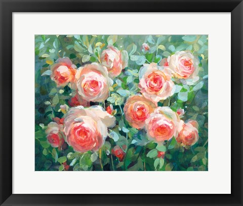 Framed English Roses Print