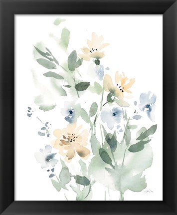 Framed Summer Wildflowers I Print