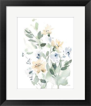 Framed Summer Wildflowers I Print