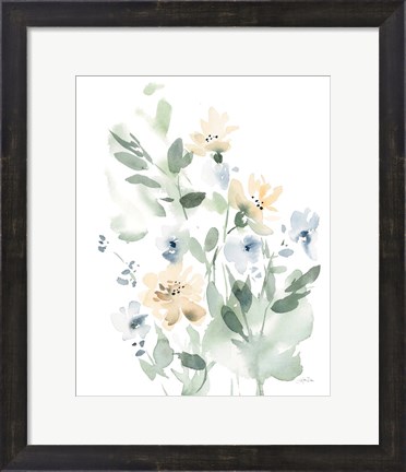 Framed Summer Wildflowers I Print