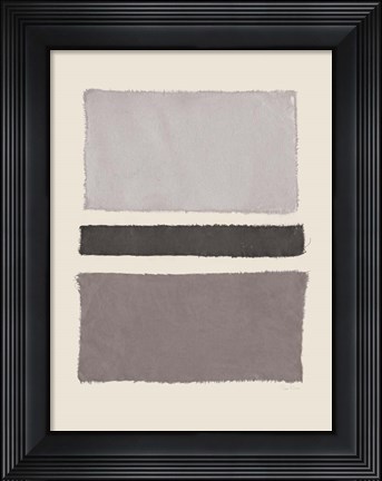 Framed Painted Weaving IV Neutral Print