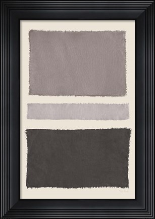Framed Painted Weaving VA Neutral Print