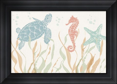 Framed Seaside Style I Print