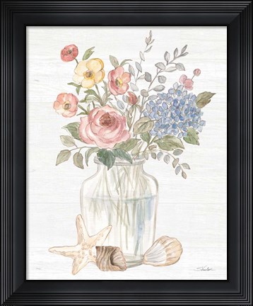 Framed Coastal Cottage IV Print