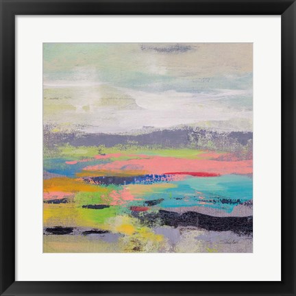 Framed Blooming Field I Print