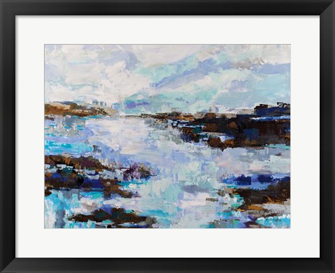 Framed Abstract Marsh Print