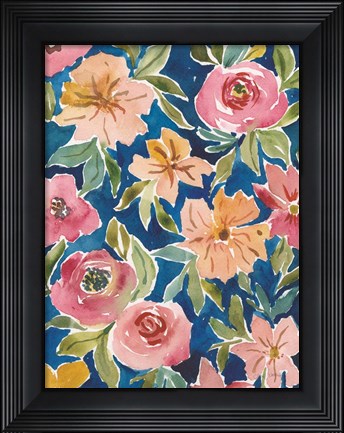 Framed Flower Patch V Print