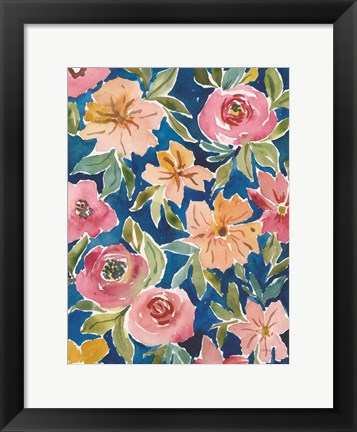 Framed Flower Patch V Print