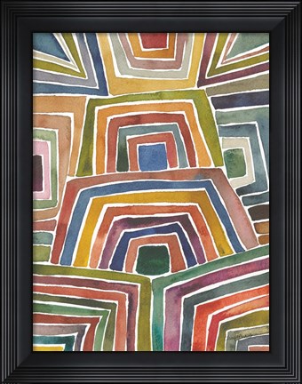 Framed Stripes II Print