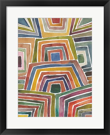 Framed Stripes II Print