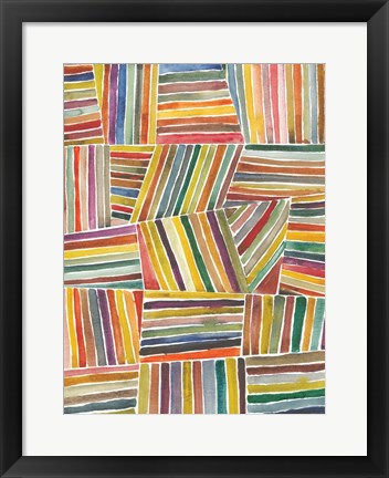 Framed Stripes I Print