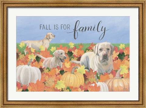 Framed Fall at the Farm I Print