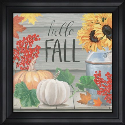Framed Fall at the Farm V Print