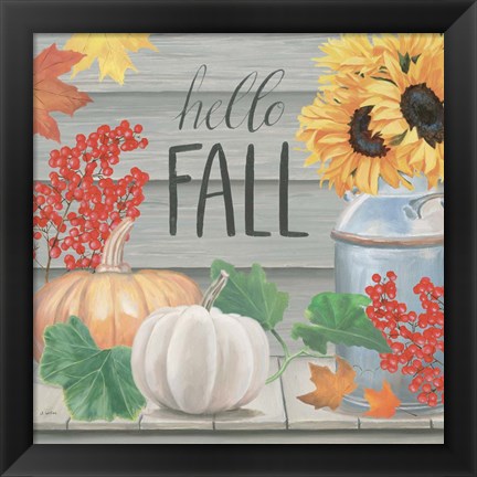 Framed Fall at the Farm V Print