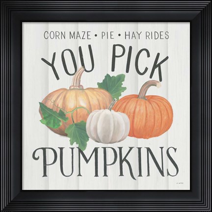Framed Fall at the Farm VII Print