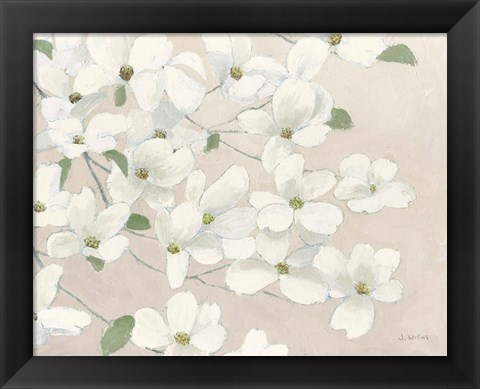 Framed Dogwood Delight Cream Print