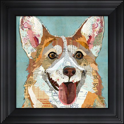 Framed Corgi Print