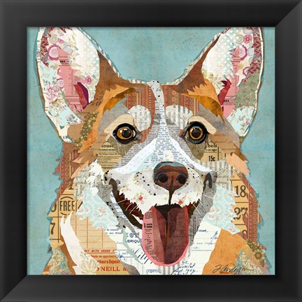 Framed Corgi Print