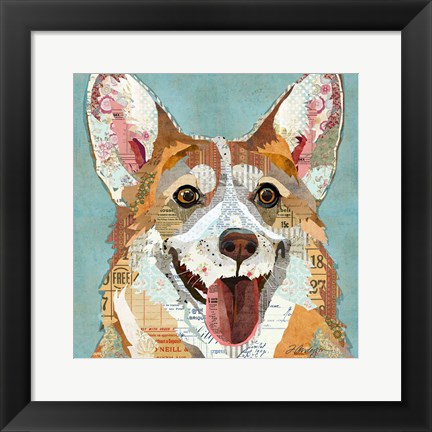 Framed Corgi Print