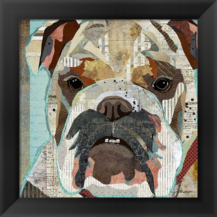 Framed English Bulldog Print