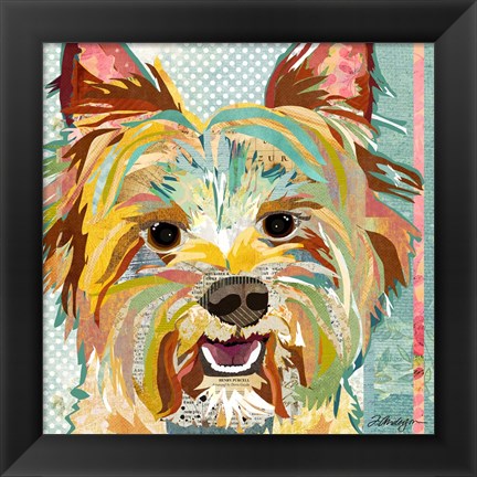 Framed Yorkie Print