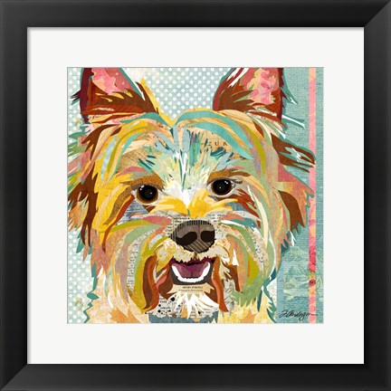 Framed Yorkie Print