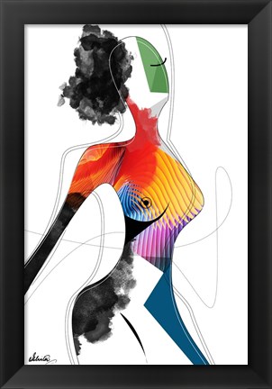 Framed Vivid Woman - Invincible Print