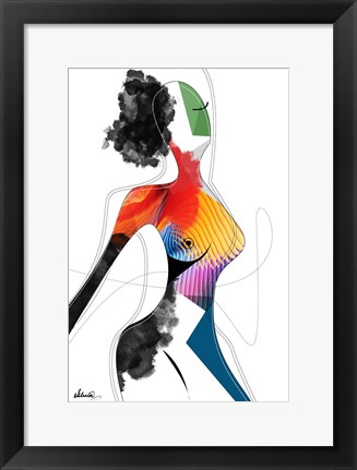 Framed Vivid Woman - Invincible Print