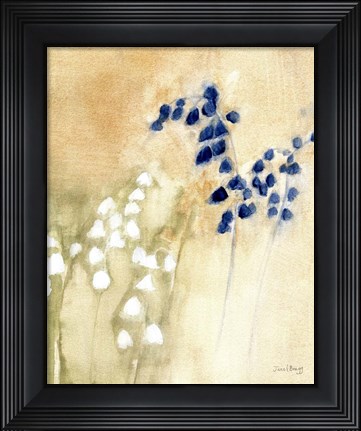 Framed Floral with Bluebells and Snowdrops No. 2 Print
