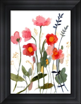 Framed Floral with Wild Roses No. 2 Print
