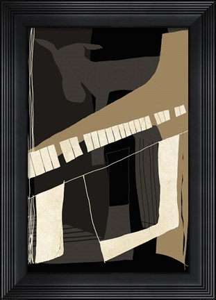 Framed Goat Plays The Piano Print