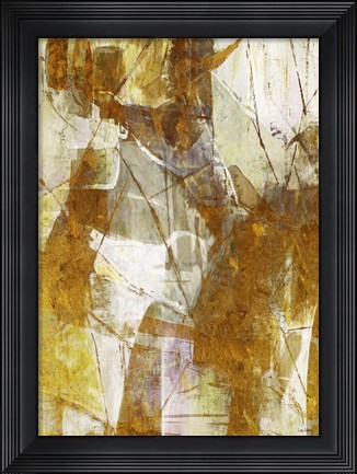 Framed Gold Matrix 1 Print