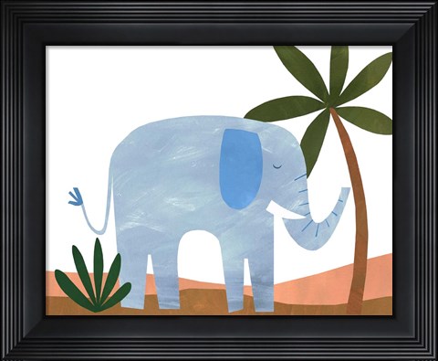 Framed Ellie The Elephant Print