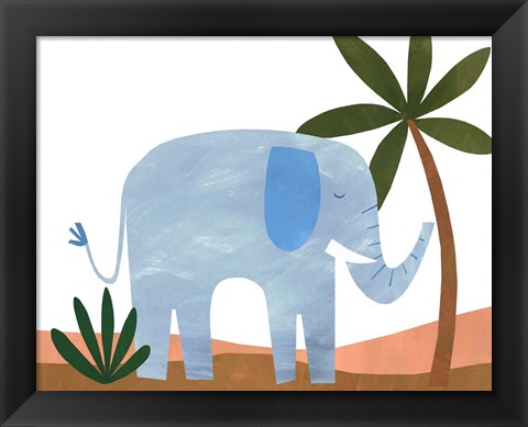 Framed Ellie The Elephant Print