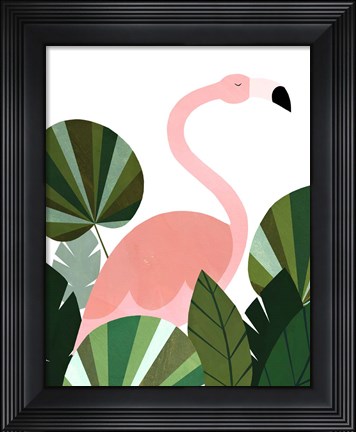 Framed Florence The Flamingo Print