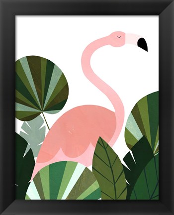 Framed Florence The Flamingo Print