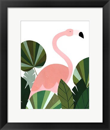 Framed Florence The Flamingo Print