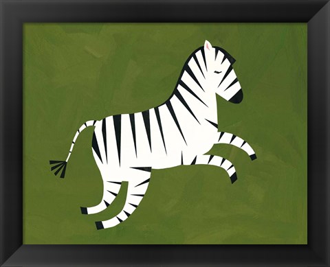 Framed Zebra Print