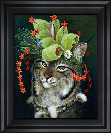 Framed Glorious Forest Hat Print