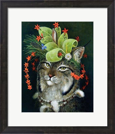 Framed Glorious Forest Hat Print