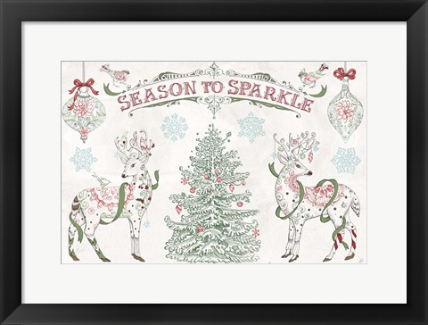 Framed Christmas Season I Print