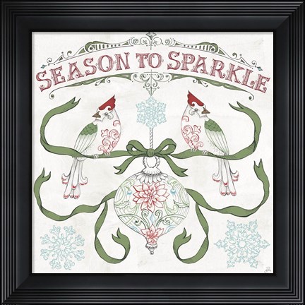 Framed Christmas Season III Print