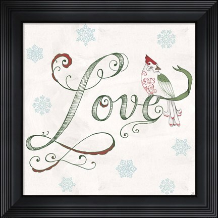 Framed Christmas Season VI Print